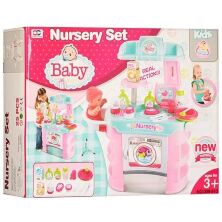 Дитячий ігровий набір інтерактивна кухня велика 008-910 посуд термометр рожева