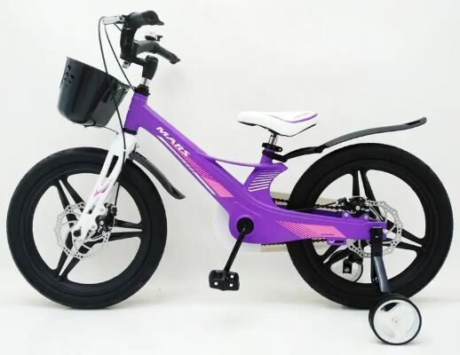 Дитячий двоколісний велосипед MARS-2 Evolution колеса 18 дюймів магнезиевая рама фіолетовий