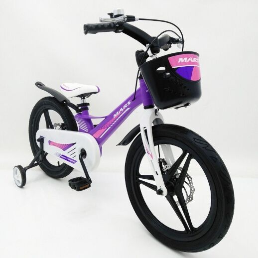 Дитячий двоколісний велосипед MARS-2 Evolution колеса 18 дюймів магнезиевая рама фіолетовий