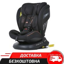 Дитяче автокрісло EL Camino  ME 1117 I-CON Black Striped група 0,1,2,3 isofix, поворот 360