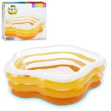 Дитячий надувний басейн INTEX 56495 "Морська Зірка" / розмір 185*180*53 см / обсяг 510 л / колір жовтий