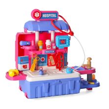 Великий ігровий набір ДОКТОР 8123AP-BP з медичними інструментами / 38 предметів / складається у валізу**