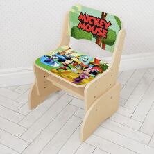 Дитяча регульована парта зі стільчиком растишка Bambi W 2071-115-5(UA) "Міккі Маус" Венге світле**