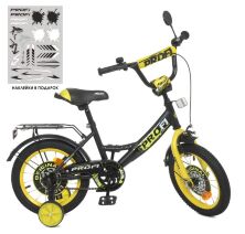 Велосипед дитячий двоколісний PROFI Original boy Y1443-1 колеса 14 дюймів чорно-жовтий**