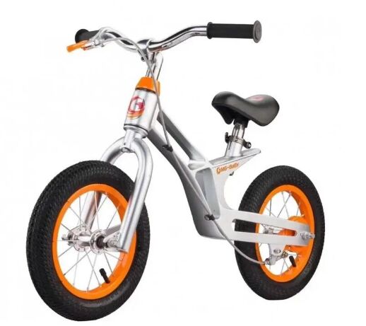 Дитячий Беговел 12" MG18A Silver-Orange Магнієва рама