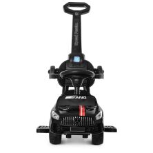 Дитяча каталка-толокар Bambi 2 в 1 Mercedes M 4074L-2 батьківська ручка музика чорна **