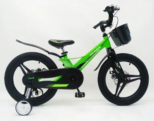 Дитячий двоколісний велосипед MARS-2 Evolution колеса 18 дюймів магнезиевая рама зелений