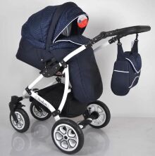 Коляска дитяча класична універсальна 2 в 1 AVALON Blue синя