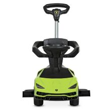 Дитяча каталка-толокар 2 в 1 Bamby 3726-5 c батьківською ручкою з музикою зелене**