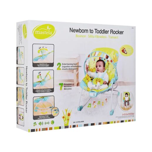 Дитячий шезлонг-качалка Bambi 303-5 Зелене ***