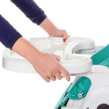 Дитячий стільчик для годування EL CAMINO ME 1038 PRIME Ocean / сидіння екокожа / колір бірюзовий **