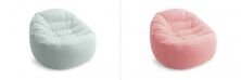 Надувне крісло велюрове-мішок Intex 68590 в двох кольорах: рожеве і блакитне**