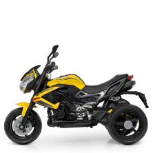 Дитячий електромобіль МОТОЦИКЛ трицикл Bambi Racer M 4152EL-6 з MP3 на EVA колесах / жовтий**