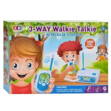 Дитяча ігрова РАЦІЯ (2 штуки в наборі) ZR300 зі станцією. Звукові та світлові ефекти