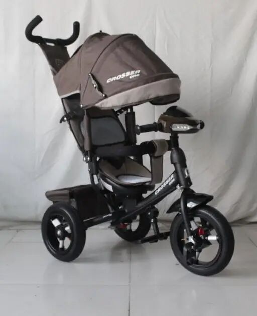 Триколісний велосипед Crosser One T1 коричнево-бежевий