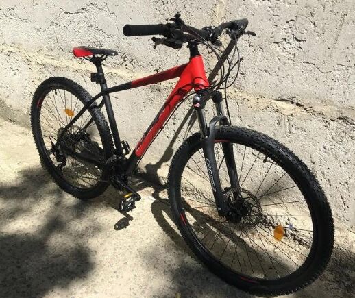 Велосипед спортивний гірський Crosser MT-041 L-twoo + Гідравлічні Гальма Червоний