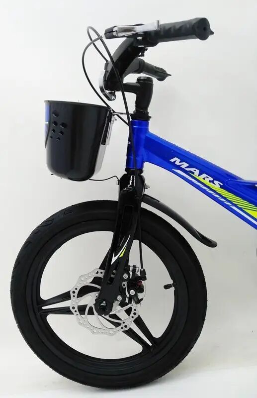 Дитячий двоколісний велосипед MARS-2 Evolution колеса 18 дюймів магнезиевая рама синій