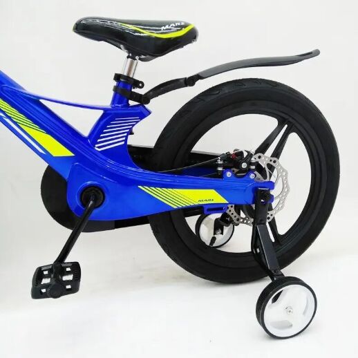 Дитячий двоколісний велосипед MARS-2 Evolution колеса 18 дюймів магнезиевая рама синій