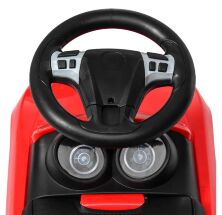 Машина каталка толокар BAMBI M 4233-3 музика світло батьківська ручка червона