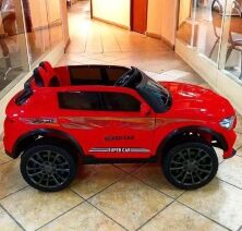 Дитячий двомісний електромобіль Джип Bambi Racer 4WD M 4465EBLR-3 Toyota на EVA колесах / червоний**