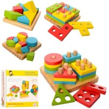 Дерев'яна розвиваюча іграшка Геометрика MD 1191