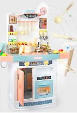 Дитячий ігровий набір інтерактивна кухня велика 898A світло звук вода холодильник витяжка посудки