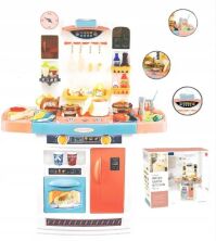 Дитячий ігровий набір інтерактивна кухня велика 898A світло звук вода холодильник витяжка посудки