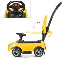 Дитяча машинка каталка толокар Bambi M 3503B(MP3)-6 жовтий**