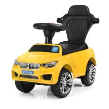 Дитяча машинка каталка толокар Bambi M 3503B(MP3)-6 жовтий**