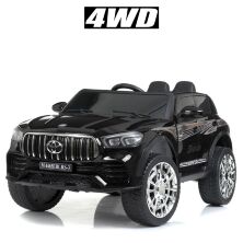 Дитячий двомісний електромобіль Джип Bambi Racer 4WD M 4465EBLRS-2 Toyota на EVA колесах / чорний фарбований**
