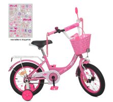 Велосипед дитячий двоколісний PROFI Princess XD1411 колеса 14 дюймів рожевий