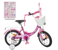 Велосипед дитячий двоколісний PROFI Princess XD1411 колеса 14 дюймів рожевий
