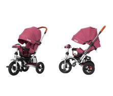 Велосипед-коляска дитячий триколісний TILLY TRAVEL T-387/1 Фіолетовий льон