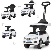 Дитяча машинка каталка толокар Bambi M 3503B(MP3)-1 біла**