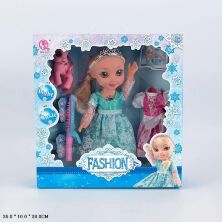 Лялька пупс для дівчинки музична "Fasion" 61124A світло музика плаття поні плойка