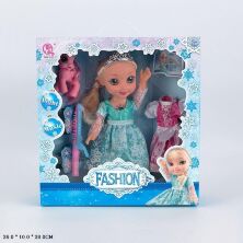 Лялька пупс для дівчинки музична "Fasion" 61124A світло музика плаття поні плойка
