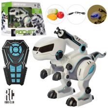 Інтерактивна іграшка Динозавр робот LIMO TOY RC 0001 музика звук, світло стріляє на радіокеруванні *