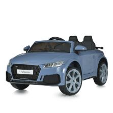 Дитячий електромобіль Машина Audi M 5012EBLR-12 одномісний, шкіряне сидіння, MP3, USB / блакитний