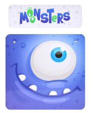 Дитячий стіл з двома стільчиками Bambi 501-91 Монстри**