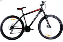 Дорослий спортивний гірський велосипед AZIMUT ENERGY колеса 26 дюймів GFRD / рама 21"/ SHIMANO / чорно-червоний