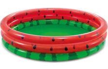 Дитячий надувний круглий басейн INTEX 58448 "Кавун" 3 кільця / розмір 168-38 см / об'єм 581л
