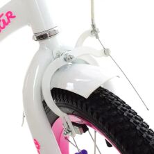 Дитячий двоколісний велосипед колеса 16 дюймів Profi Y1694 Star сталева рама з дзвінком / білий **