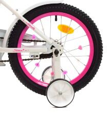 Дитячий двоколісний велосипед колеса 16 дюймів Profi Y1694 Star сталева рама з дзвінком / білий **