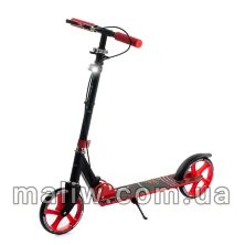 Складаний алюмінієвий самокат GS-0014 з ручним гальмом, ліхтариком / бірюзовий **