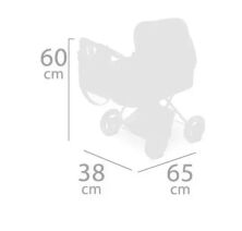 DeCuevas Коляска для ляльки із сумкою серії Фантазія океану 60см (складна) (85041)