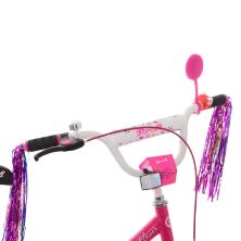 Велосипед дитячий двоколісний PROFI Y1882 Flower 18 дюймів малиновий