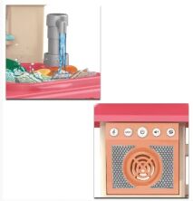 Дитячий ігровий набір інтерактивна кухня велика Bozhi Toys 848B світло звук вода холодильник витяжка посудки