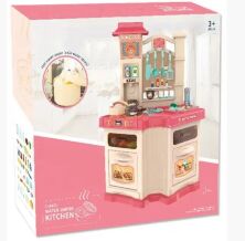 Дитячий ігровий набір інтерактивна кухня велика Bozhi Toys 848B світло звук вода холодильник витяжка посудки