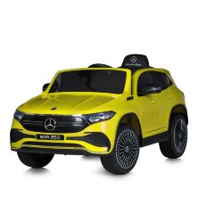 Дитячий одномісний електромобіль M 5027EBLR-6 Mercedes 4 мотори, шкіряне сидіння, жовтий