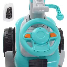Дитячий електромобіль-трактор екскаватор BAMBI M 4068R-4 толокар 2 в 1 блакитний**